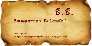 Baumgarten Bulcsú névjegykártya